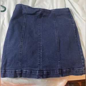 Denim skirt size small worn once. Perfect condition
